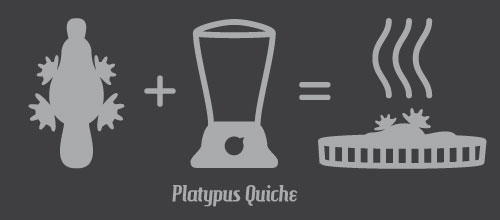 platypus quiche